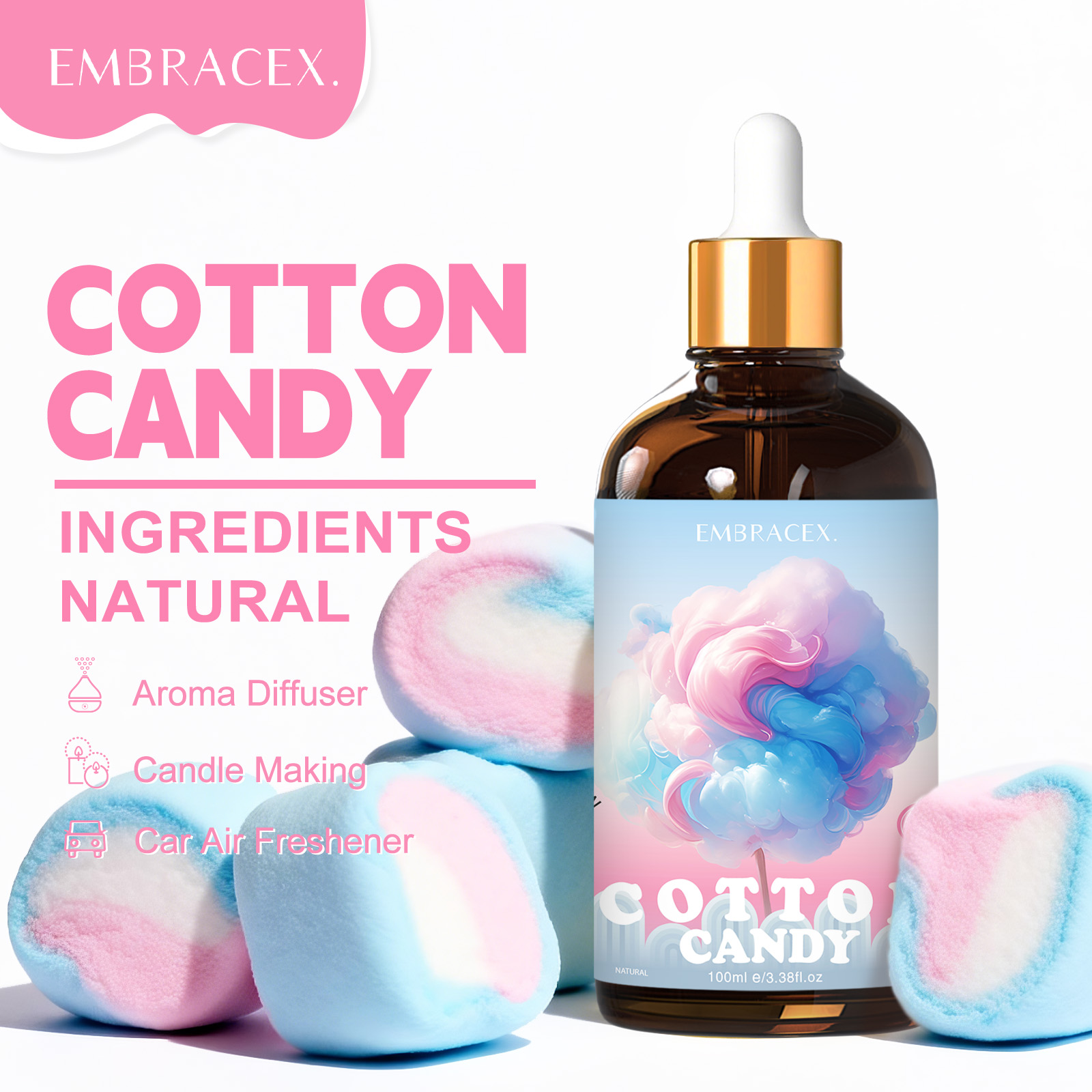 100ml Minyak Esensial Cotton C - Aromatherapy Diffuser ulasan dan harga