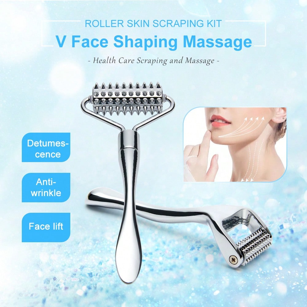 Alat pijat wajah baja tahan ka - Reflexology Foot Roller ulasan dan harga