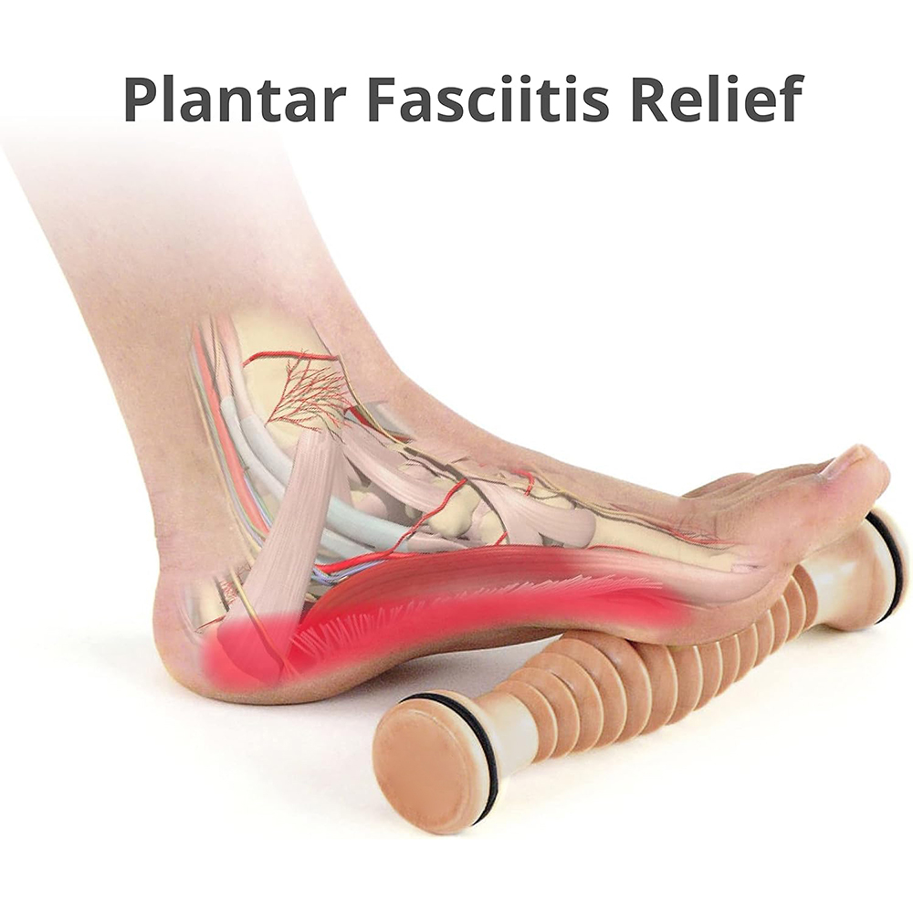 Pemijat punggung kayu rol kaki - Reflexology Foot Roller ulasan dan harga