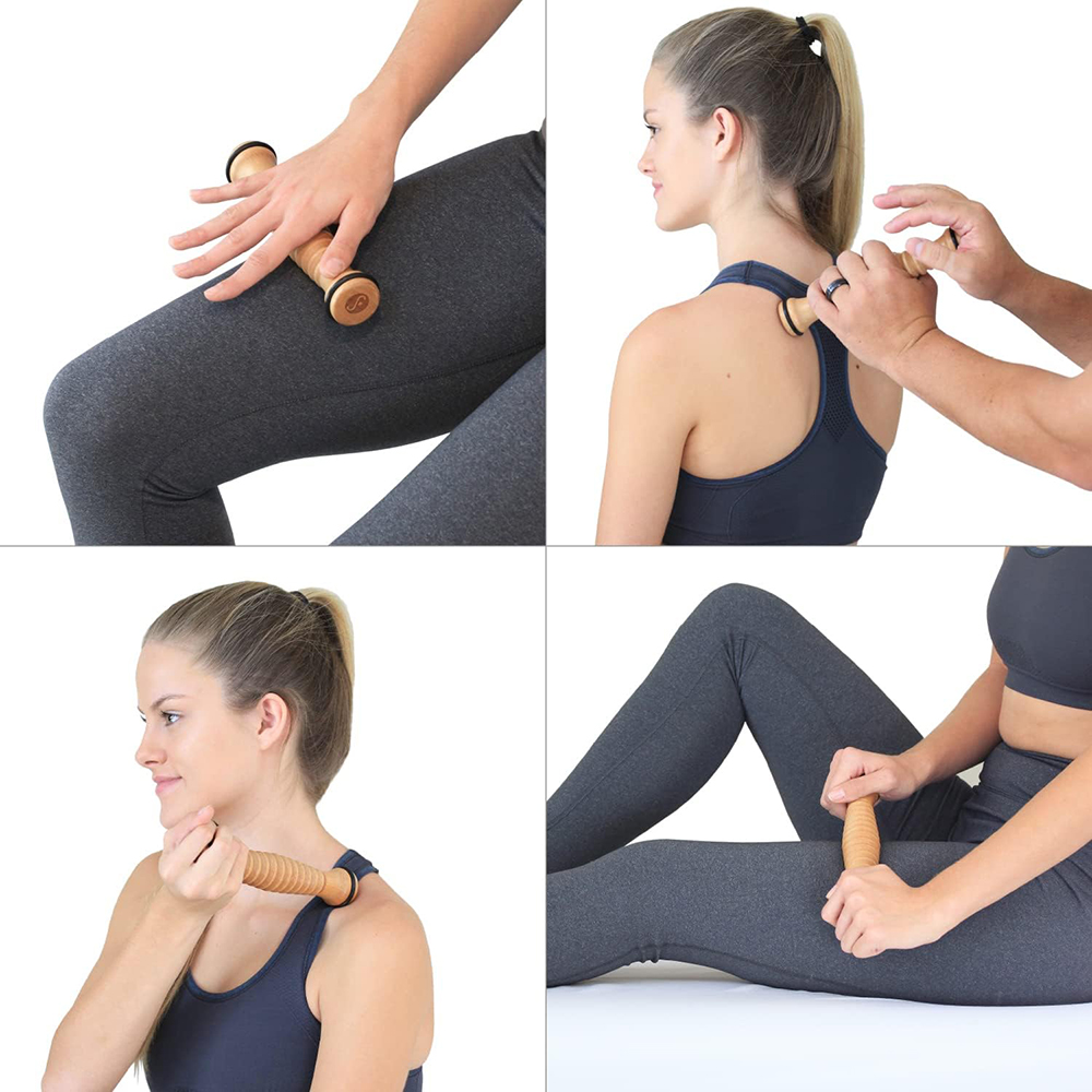 Pemijat punggung kayu rol kaki - Reflexology Foot Roller ulasan dan harga