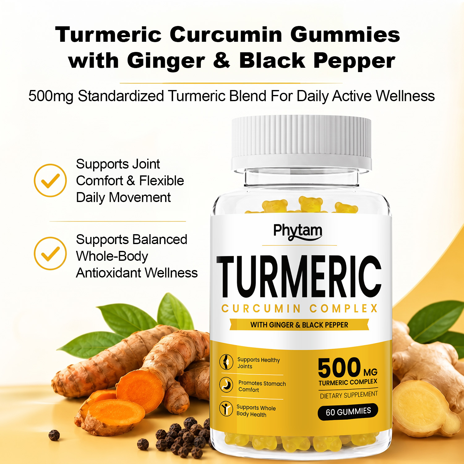 Permen Kunyit Kurkumin Dengan  - Health Wellness Gummies ulasan dan harga