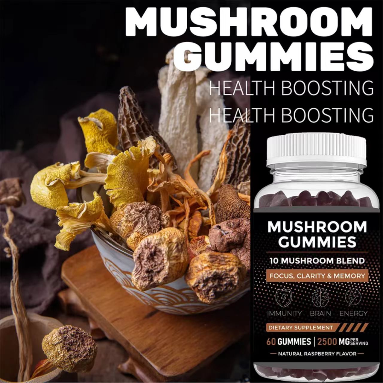 Permen Jeli Jamur Mendukung Ke - Health Wellness Gummies ulasan dan harga